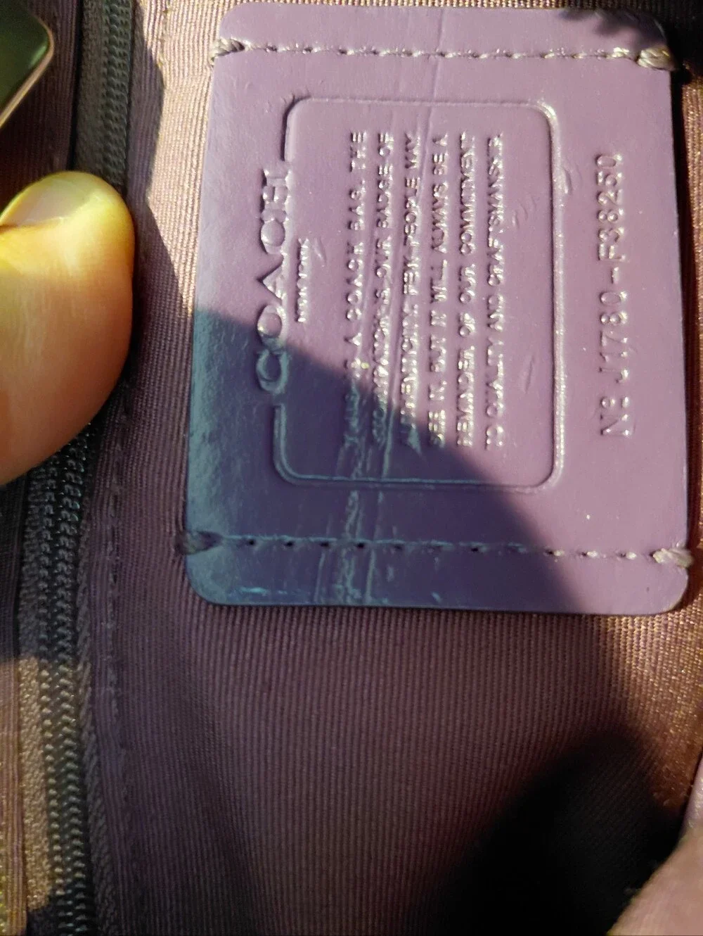 COACH  Slouch hobo In Purple Pebble Leather